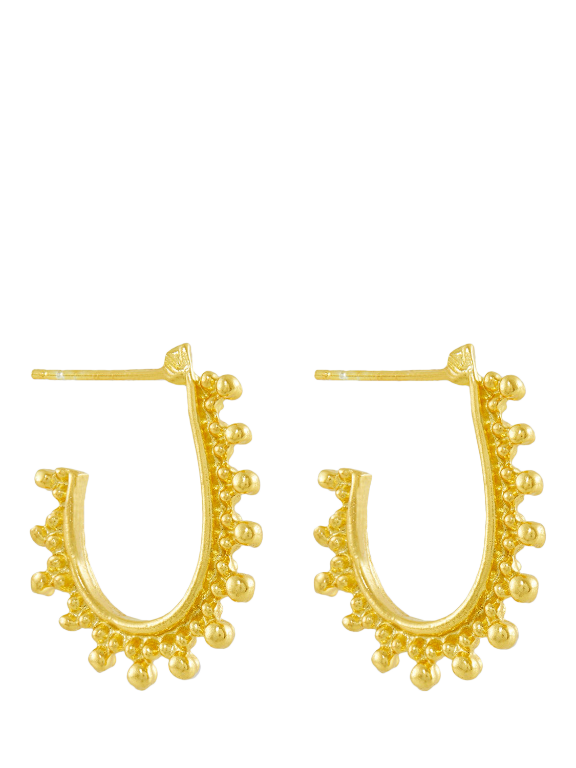 Product image 1 of 6, which shows Ottoman Hands Raisa Hoop Earrings, Gold