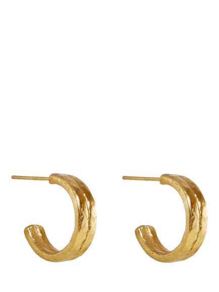 Ottoman Hands Rory Hoop Earrings, Gold, Gold