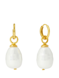 Ottoman Hands Ava Pearl Drop Earrings, Gold