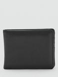 Mango Faux Leather Classic Wallet, Black