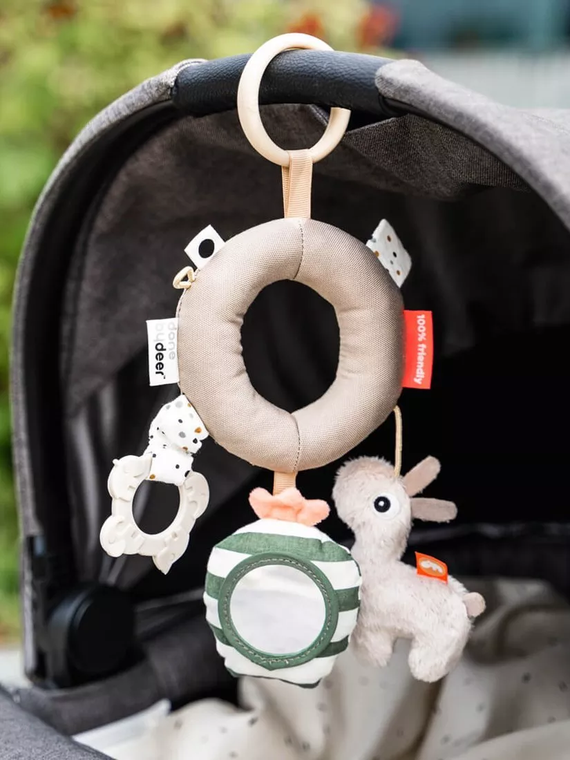 Grey play mat with sheep