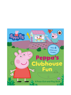 Peppa Pig Peppa's Clubhouse Fun Press Out Kids' Book, Multi