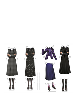 Wednesday Official Paper Doll Book - view 2, Multi