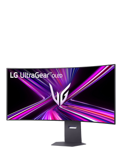 LG UltraGear 45GX950A OLED HDR 5K2K Wide HD Curved Gaming Monitor with Dual Mode, 45”, Black - view 2, Black