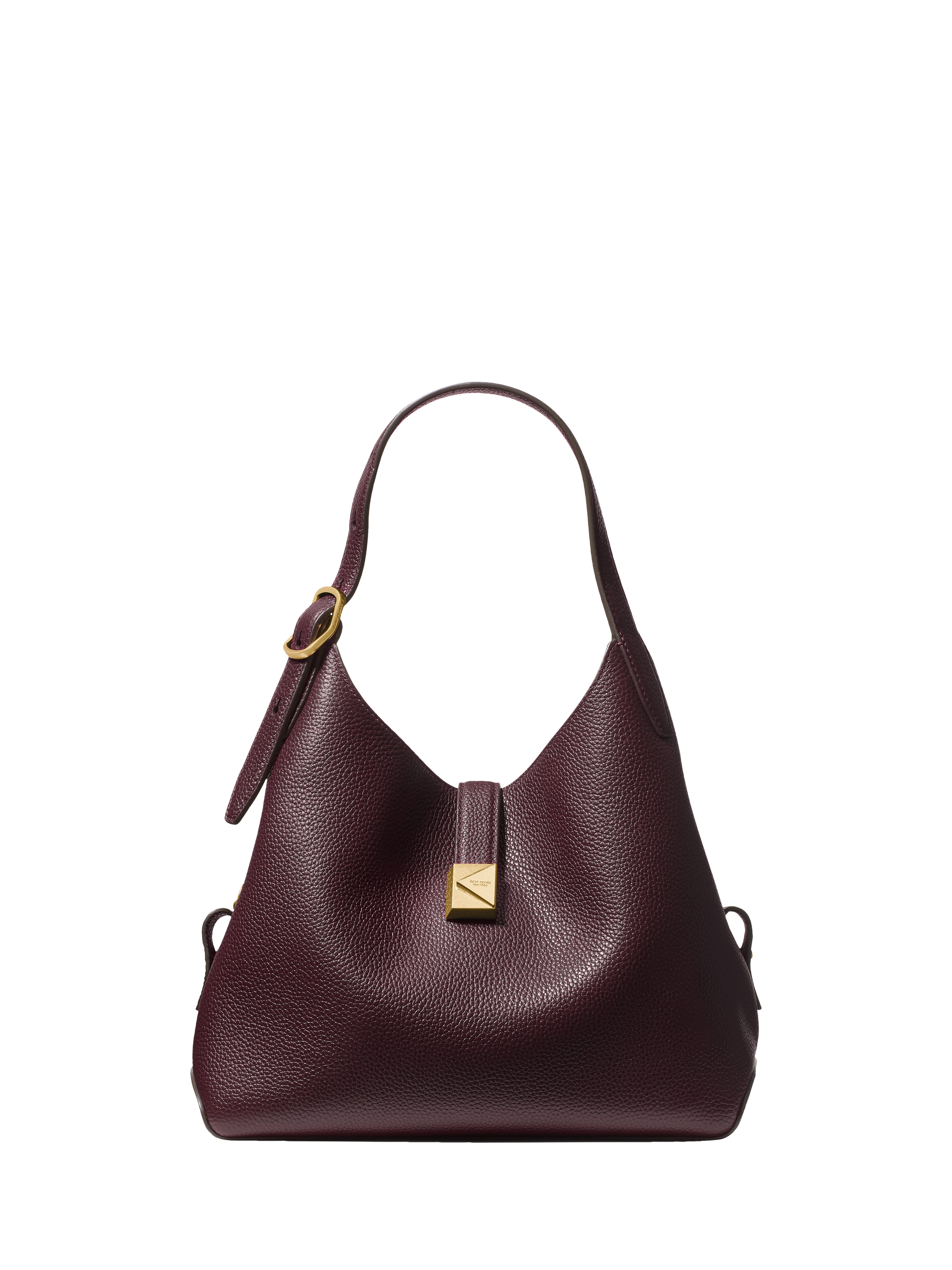 kate spade new york Deco Leather Crossbody Tote Bag, Blackberry