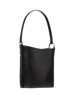 kate spade new york Halo Leather Crossbody Bucket Bag, Black, Black