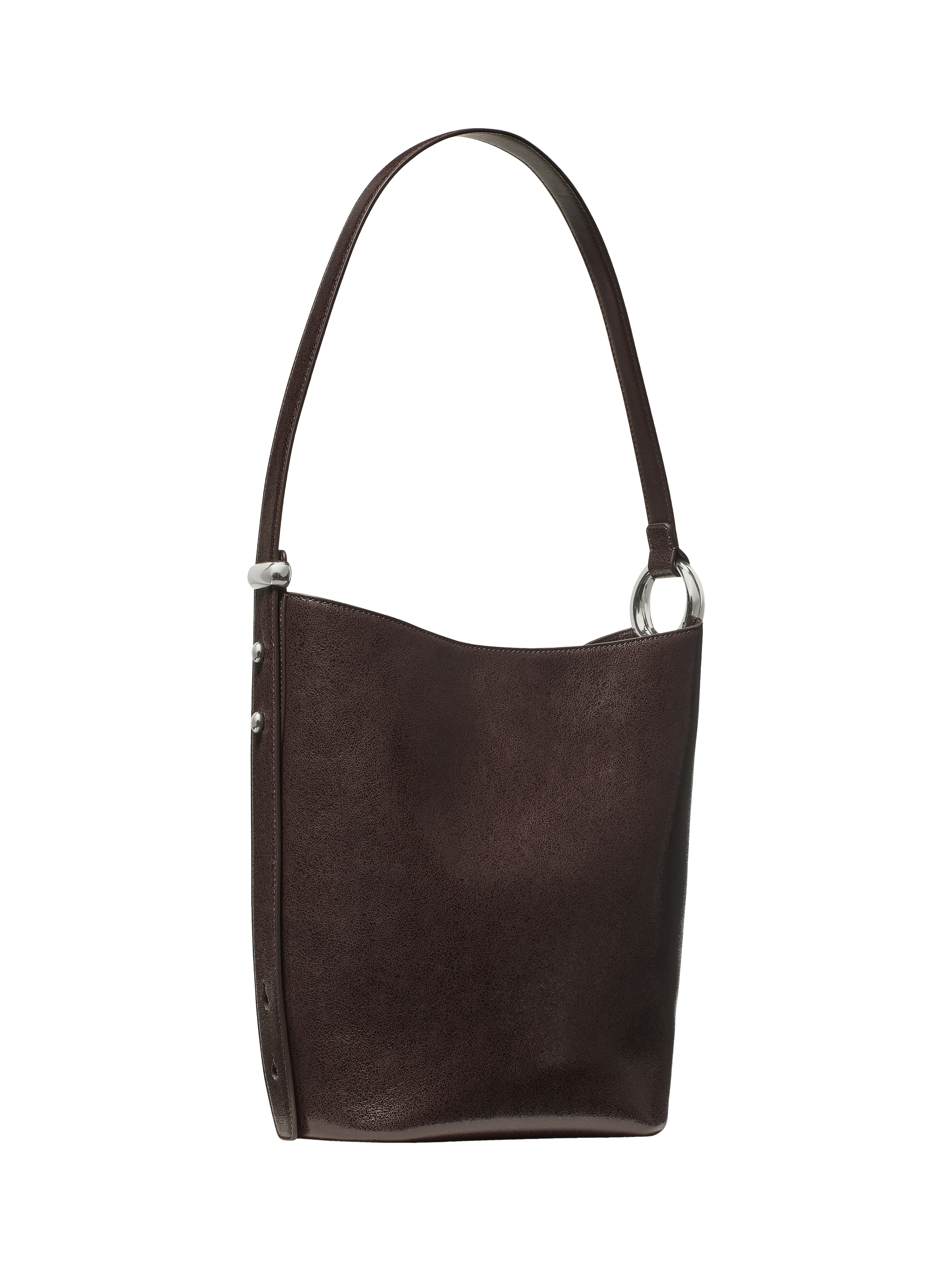 kate spade new york Halo Glazed Leather Crossbody Bucket Bag