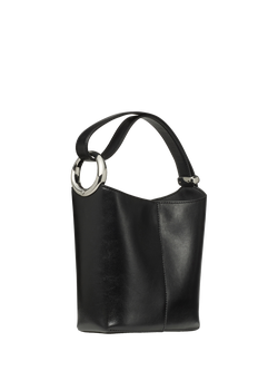 kate spade new york Halo Leather Mini Bucket Bag, Black, Black