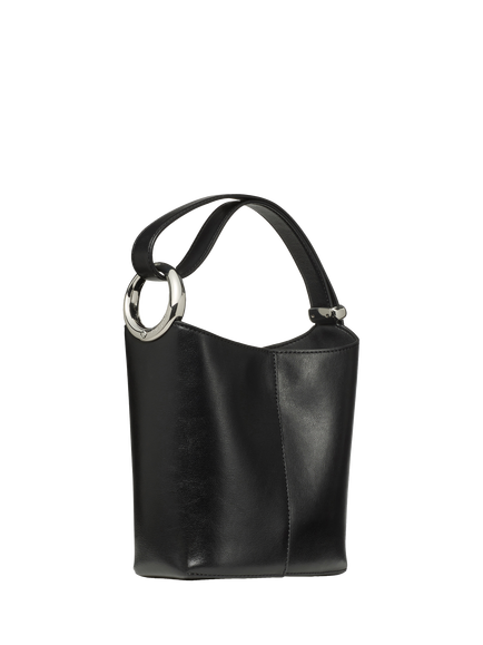 kate spade new york Halo Leather Mini Bucket Bag, Black, Black