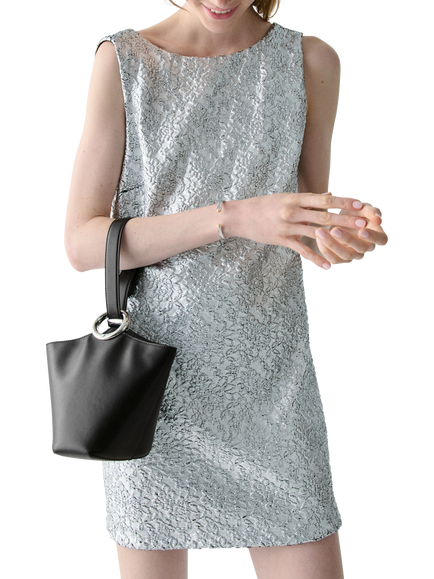 kate spade new york Halo Leather Mini Bucket Bag, Black - view 2, Black
