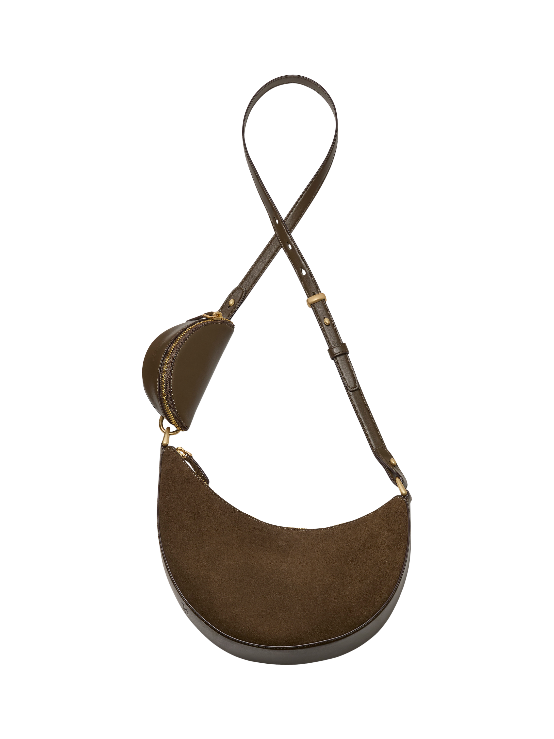 kate spade new york Duo Leather Crossbody Bag, Black