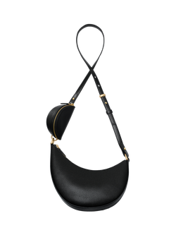 kate spade new york Duo Pebbled Leather Crossbody Bag, Black