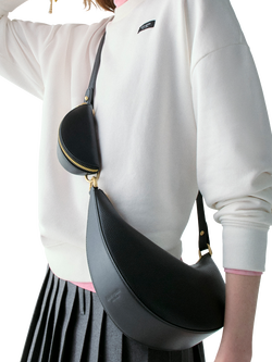 kate spade new york Duo Pebbled Leather Crossbody Bag - view 2, Black