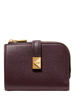 kate spade new york Deco Leather Compact Wallet, Blackberry Jam, Blackberry Jam