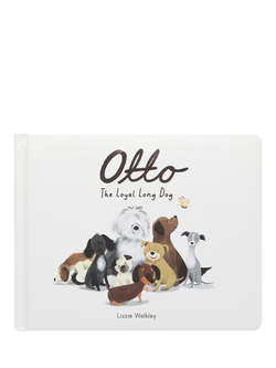 Jellycat Otto the Loyal Long Dog Board Book, Multi