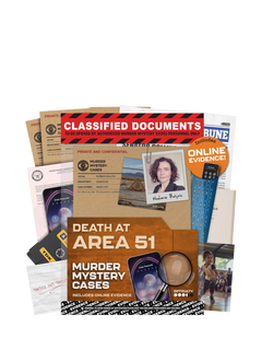 Lucky Egg Death At Area 51 Escape Room Board Game