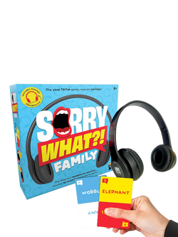 Lucky Egg Sorry What? Family Edition Party Game, Blue