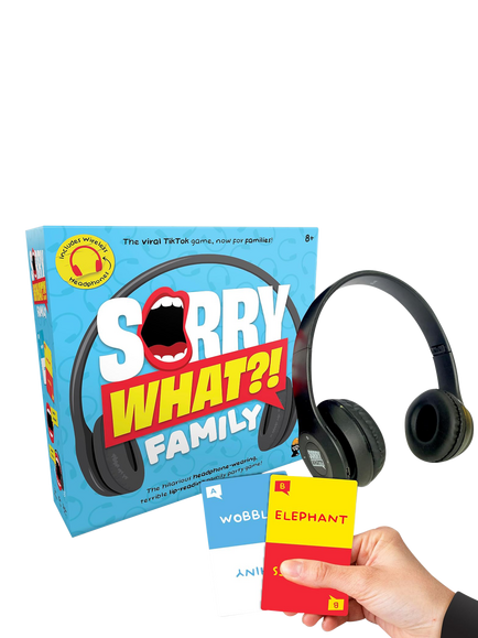 Lucky Egg Sorry What? Family Edition Party Game, Blue