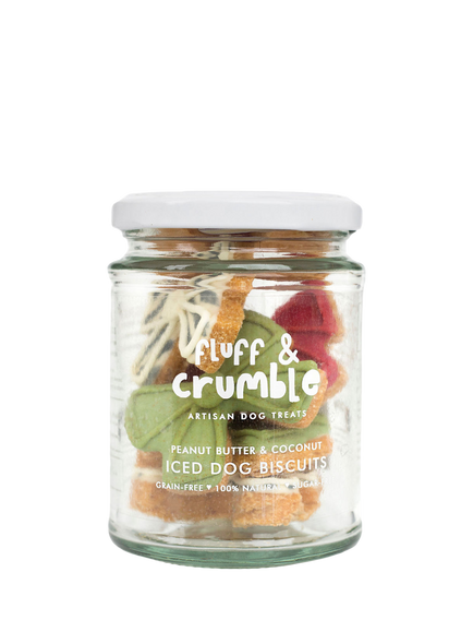 Fluff & Crumble Bows Dog Biscuits, Multi Multi
