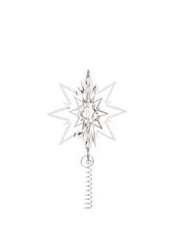 Georg Jensen Christmas Collectibles 2025 Large Top Star Tree Decoration, Palladium, Silver