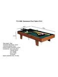 Gamesson Table Top Pool Table, Multi