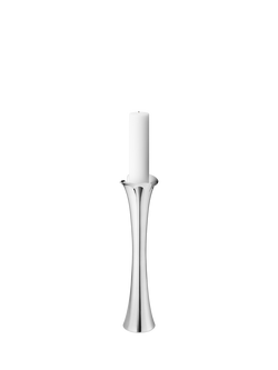 Georg Jensen Bloom Stainless Steel Floor Candle Holder, H50cm, Silver, Silver