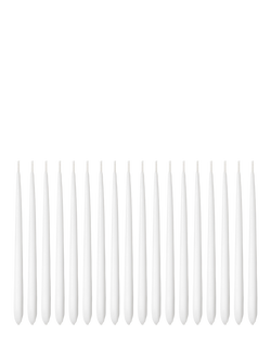 Georg Jensen Tapered Menorah Candles, Pack of 18, White, White