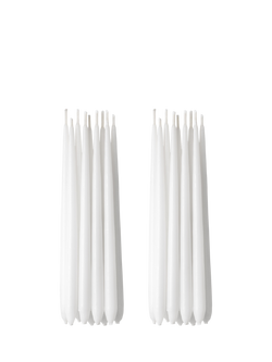 Georg Jensen Tapered Menorah Candles, Pack of 18, White - view 2, White