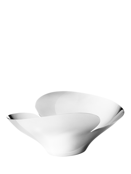 Georg Jensen Bloom Stainless Steel Fruit Bowl, Medium, Silver, Silver