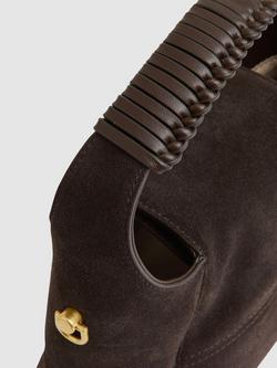 Reiss Octavia Suede Grab Bag - view 2, Chocolate