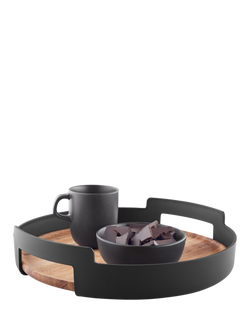 Eva Solo Nordic Kitchen Tray with Bamboo Base, Black/Natural - view 2, Natural