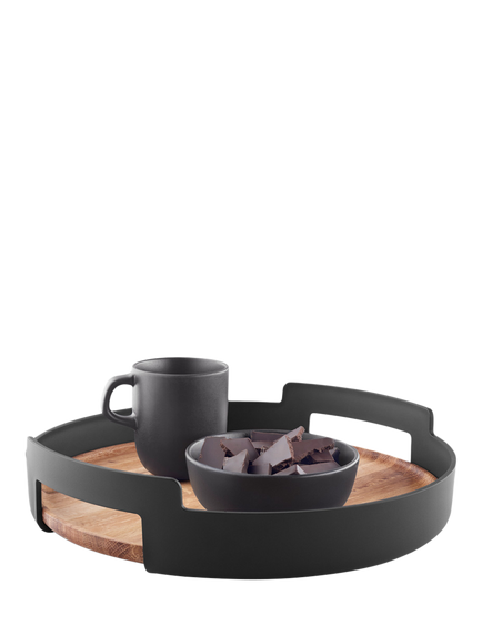 Eva Solo Nordic Kitchen Tray with Bamboo Base, Black/Natural - view 2, Natural