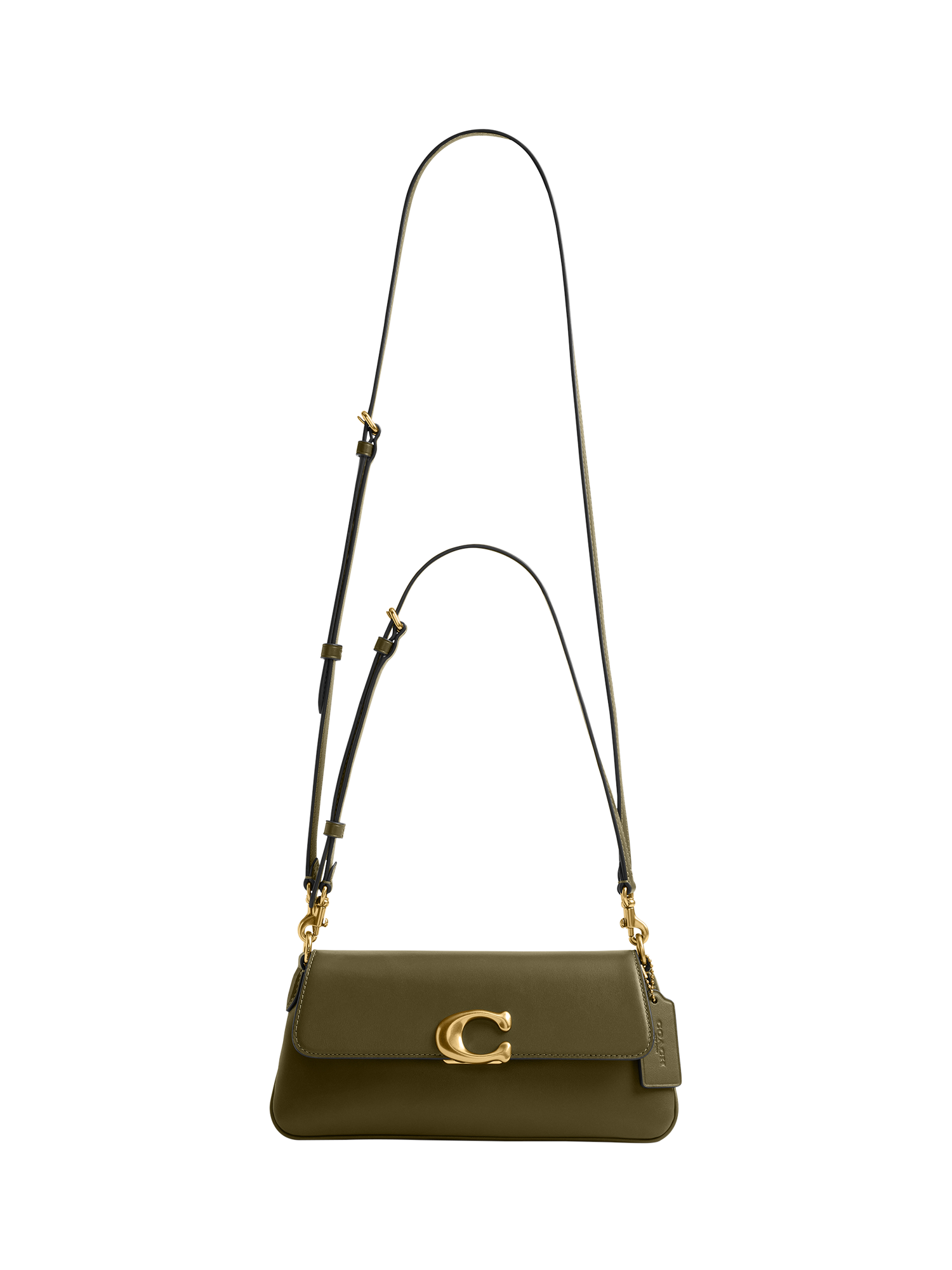 Product image 5 of 6, which shows Coach Jet Leather Shoulder Bag, B4/Olive