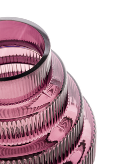 pols potten Steps Glass Vase, H30cm, Purple - view 2, Purple