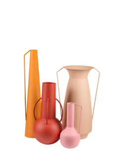 pols potten Sunset Roman Vases, Set of 4, Multi, Multi
