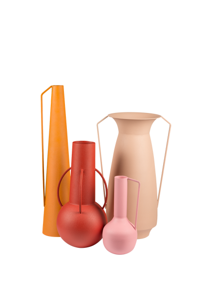 pols potten Sunset Roman Vases, Set of 4, Multi, Multi