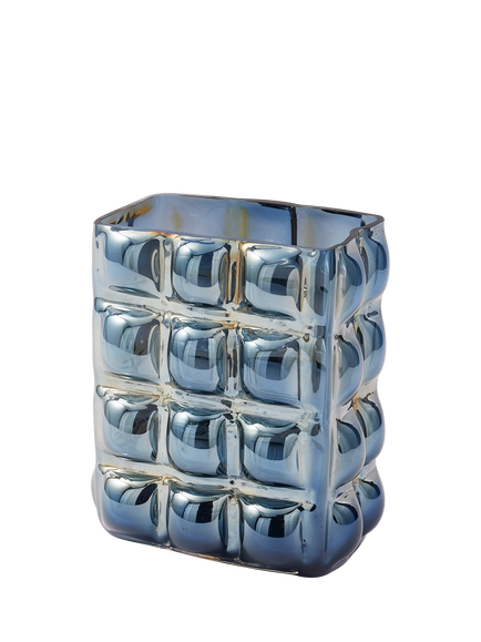 pols potten Bubble Large Glass Vase, Blue, Blue