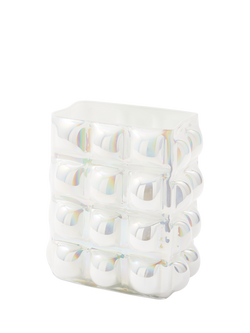 pols potten Bubble Large Glass Vase, White, White