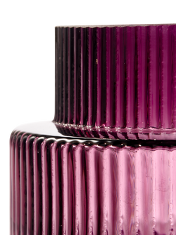 pols potten Steps Glass Candle Holder, Purple - view 2, Purple