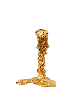 pols potten Drip Large Candle Holder, Gold, Gold