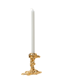 pols potten Drip Small Candle Holder, Gold - view 2, Gold