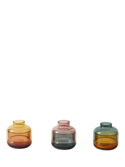 pols potten Glass Tealight Candle Holders, Set of 3, Multi, Multi