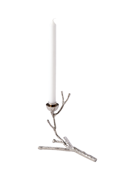 pols potten Twiggy Extra Small Candle Holder Stand, Nickel, Nickel