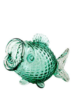 pols potten Fat Fish Glass Jar, Green - view 2, Multi