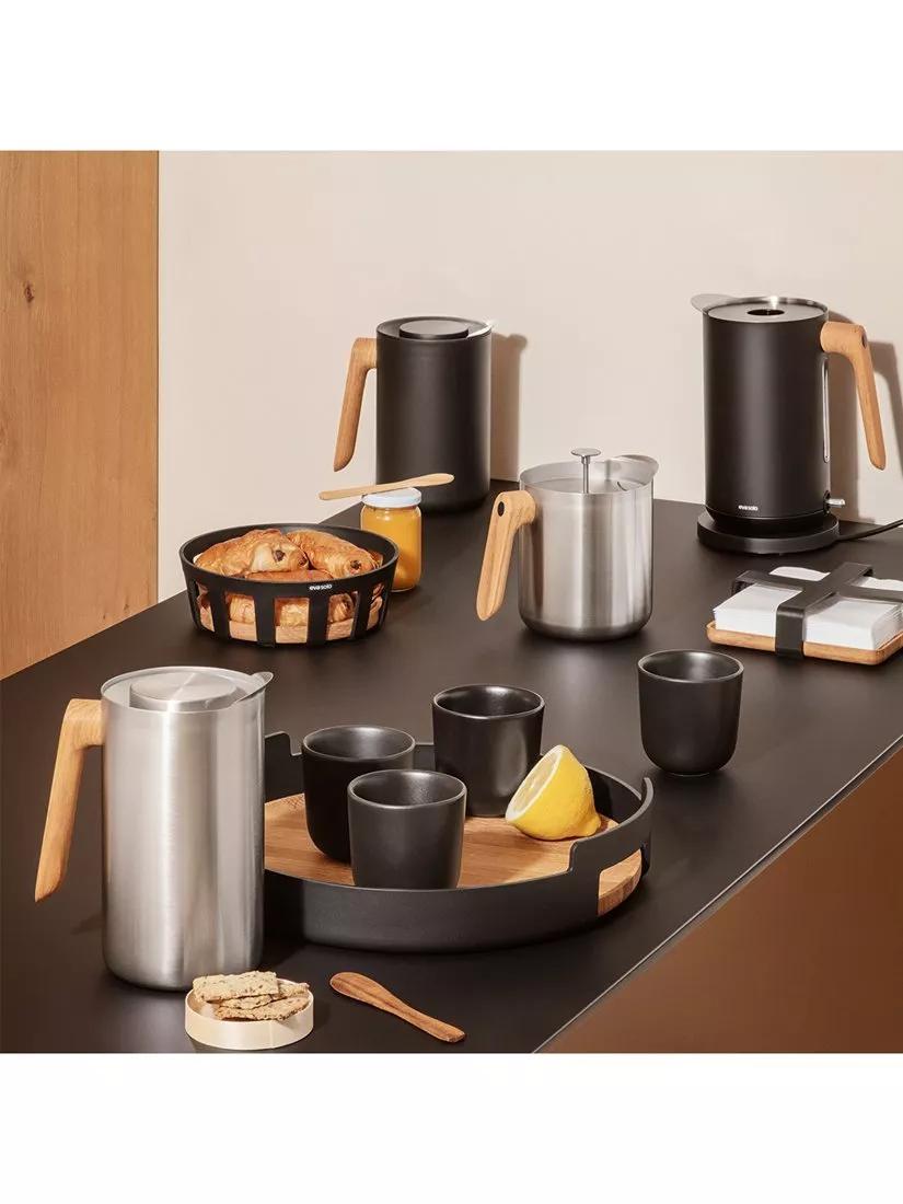 Eva Solo Wasserkocher 1,5 L Matt Black – 100% Tropffrei, Kabellos, Mit Füllstandsanzeige