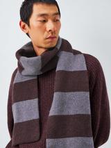 John Lewis Closed Loop Initiative Recycled Wool Striped Scarf
