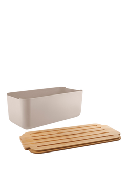 Eva Solo Bamboo Lid Bread Bin, Sand - view 2, Sand