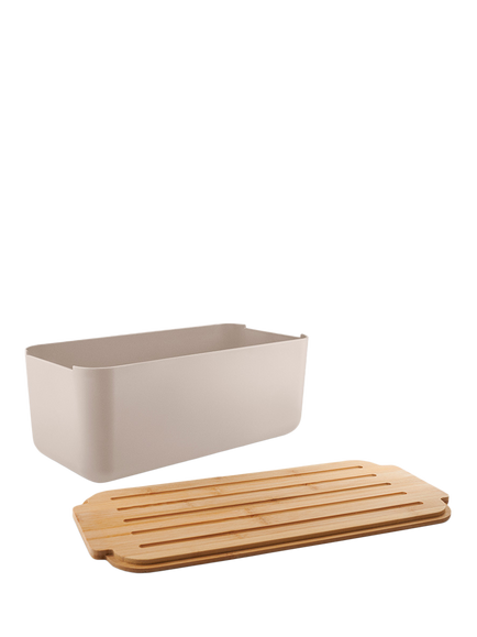 Eva Solo Bamboo Lid Bread Bin, Sand - view 2, Sand