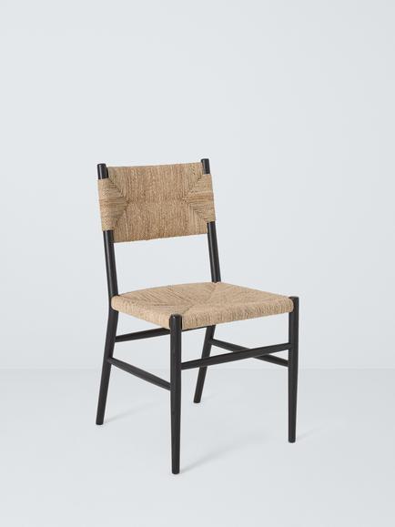 John Lewis Willow Woven Dining Chair, Black