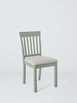 John Lewis Wilton Slatted Dining Chair, Set of 2, Sage Green, Sage Green